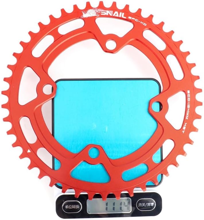 FOMTOR 104 BCD Chainring (30-52T) 7-12 Speed Compatible CNC 7075 Aluminum Narrow Wide Tooth Round Oval Chainrings for MTB/Road Bike Ebike Chainwheel Black/Red - Image 2